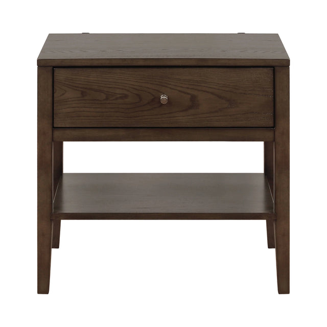 Lompoc 1-Drawer Nightstand Ash Brown - 204562 Pie's Variety Store
