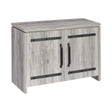 2-Door Accent Cabinet Grey Driftwood - 950785 Pie's Variety Store