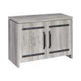 2-Door Accent Cabinet Grey Driftwood - 950785 Pie's Variety Store