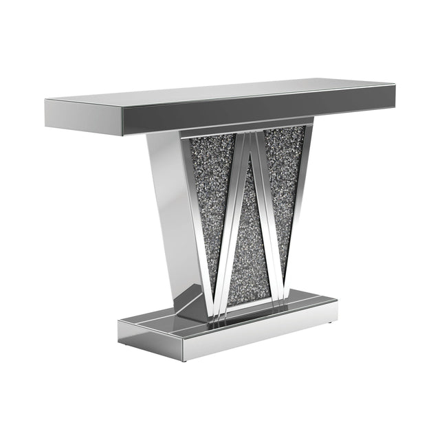 Rectangular Console Table Silver - 951786 Pie's Variety Store