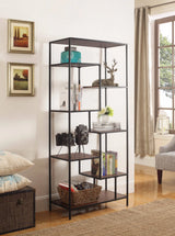 Sherman 7-Shelf Bookcase Walnut - 801134 Pie's Variety Store