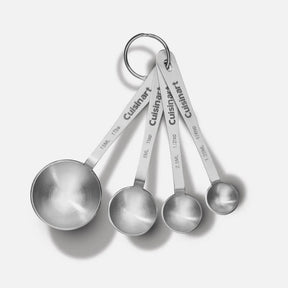 Cuisinart Stainless Steel Measuring Spoons are suitable for measuring dry and liquid ingredients. Its accurate measurement ensures that the perfect balance of food taste can be obtained every time - CU-CTG-00-SMP Elegant AccScents