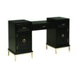 Formosa 4-drawer Vanity Desk Americano and Rose Brass - 222827 Elegant AccScents