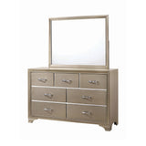 Beaumont Rectangular Mirror Champagne - 205294 Pie's Variety Store
