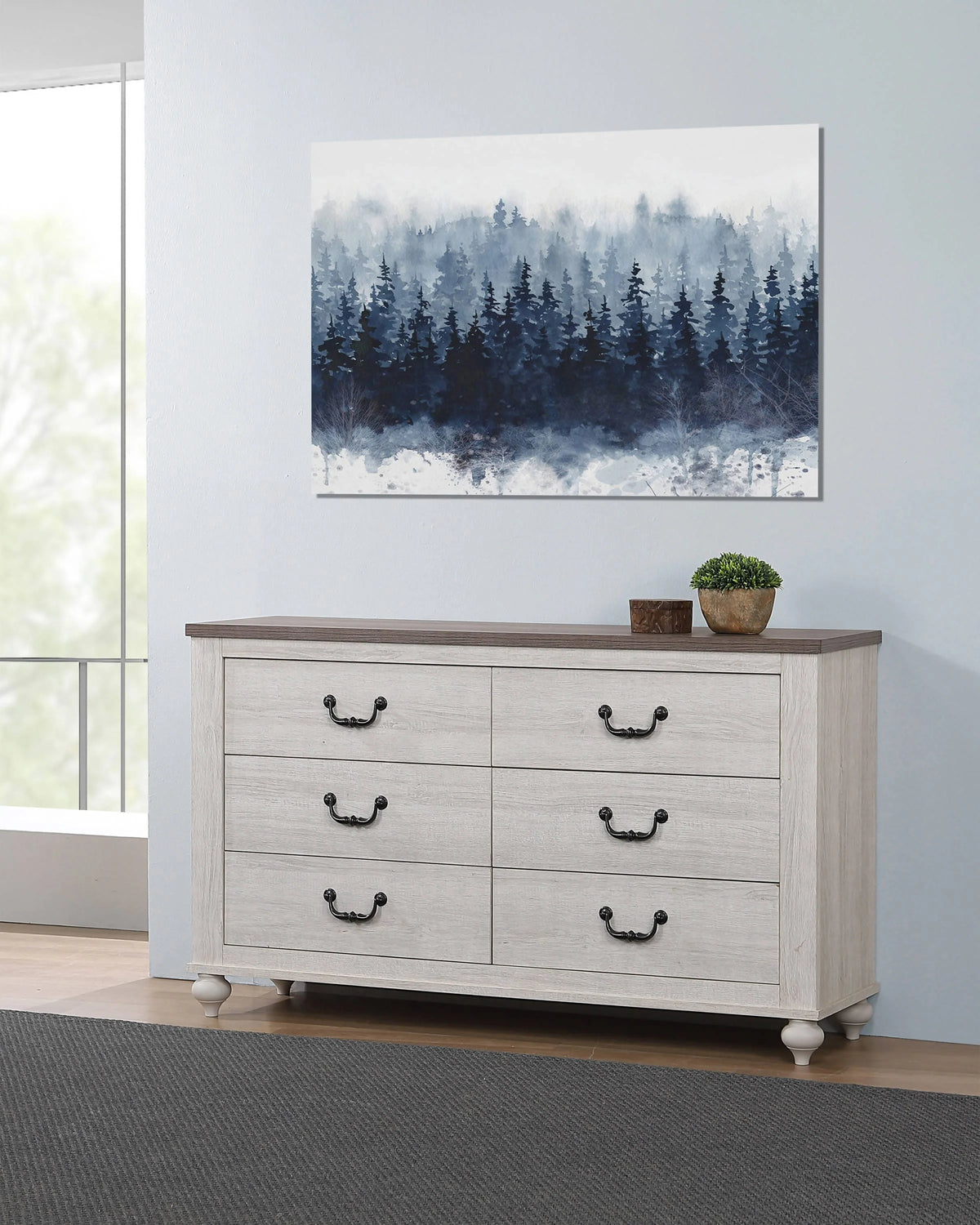 Stillwood 6-Drawer Dresser Vintage Linen - 223283 Pie's Variety Store
