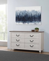 Stillwood 6-Drawer Dresser Vintage Linen - 223283 Pie's Variety Store