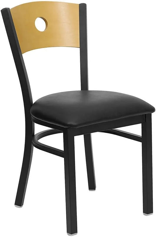  Black Vinyl Seat [XU-DG-6F2B-CIR-BLKV-GG] Pie's Variety Store