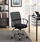 Office Chair With Mesh Backrest Black And Chrome - 801319 Pie's Variety Store