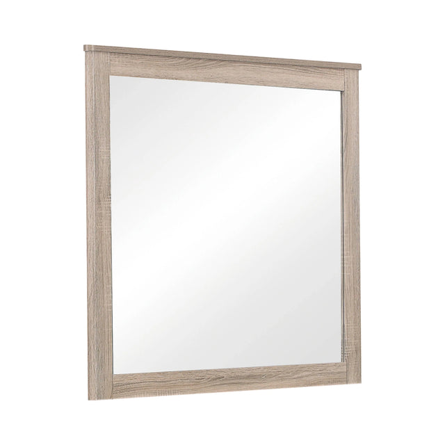 Wenham Rectangular Dresser Mirror Natural Oak - 205464 Pie's Variety Store