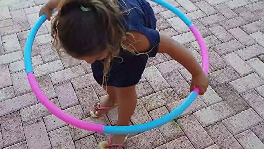 BULK BUYS HULA HOOP ASST STRIPED COLORS 27"- 48 pcs Mega Bulk Buys