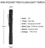 Mini Pen LED Flashlight Simon Khan