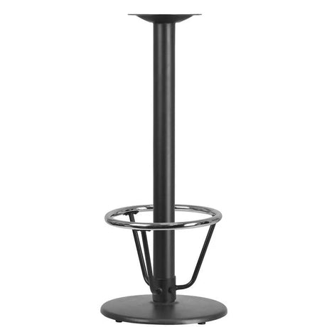18 Inches Round Restaurant Table Base with 3'' Dia. Bar Height Column and Foot Ring [XU-TR18-BAR-3CFR-GG] Fl Furniture