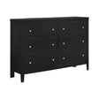 Carlton 6-Drawer Rectangular Dresser Black - 215863 Pie's Variety Store