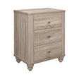 Wenham 3-Drawer Nightstand Natural Oak - 205462 Pie's Variety Store