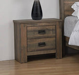 Frederick 2-Drawer Nightstand Weathered Oak - 222962 Pie's Variety Store