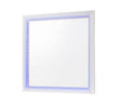 Whitaker Rectangle Mirror With LED Lighting White - 223334 Pie's Variety Store