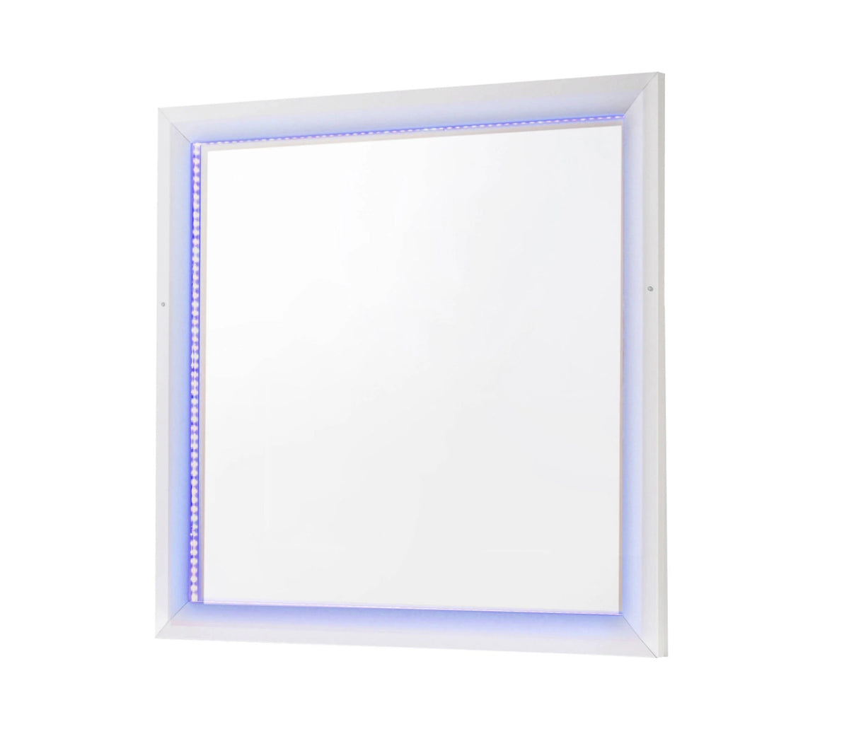 Whitaker Rectangle Mirror With LED Lighting White - 223334 Pie's Variety Store