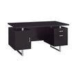 Glavan Rectangular Storage Office Desk Cappuccino - 801521 Pie's Variety Store