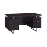 Glavan Rectangular Storage Office Desk Cappuccino - 801521 Pie's Variety Store