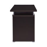 Tracy 2-Drawer Computer Desk Cappuccino - 800107 Pie's Variety Store
