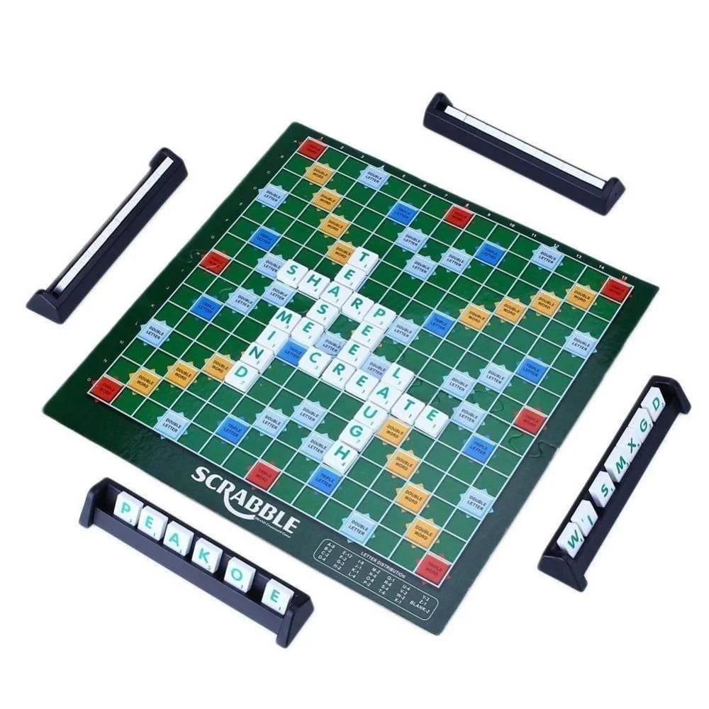 Original Scrabble Board Game Family Kids Adults Educational Toys Puzzle Game - MKJ030580 Pie's Variety Store