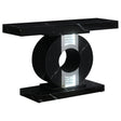 Geometric Console Table With LED Lighting Black - 953480 Pie's Variety Store