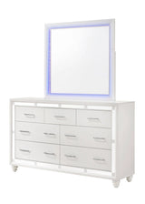 Whitaker Rectangle Mirror With LED Lighting White - 223334 Pie's Variety Store