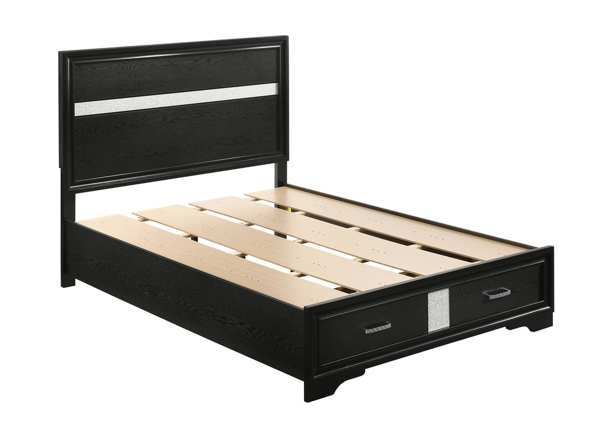 Miranda Full Storage Bed Black - 206361F Pie's Variety Store