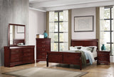 Louis Philippe Eastern King Panel Sleigh Bed Cherry - 222411KE Pie's Variety Store