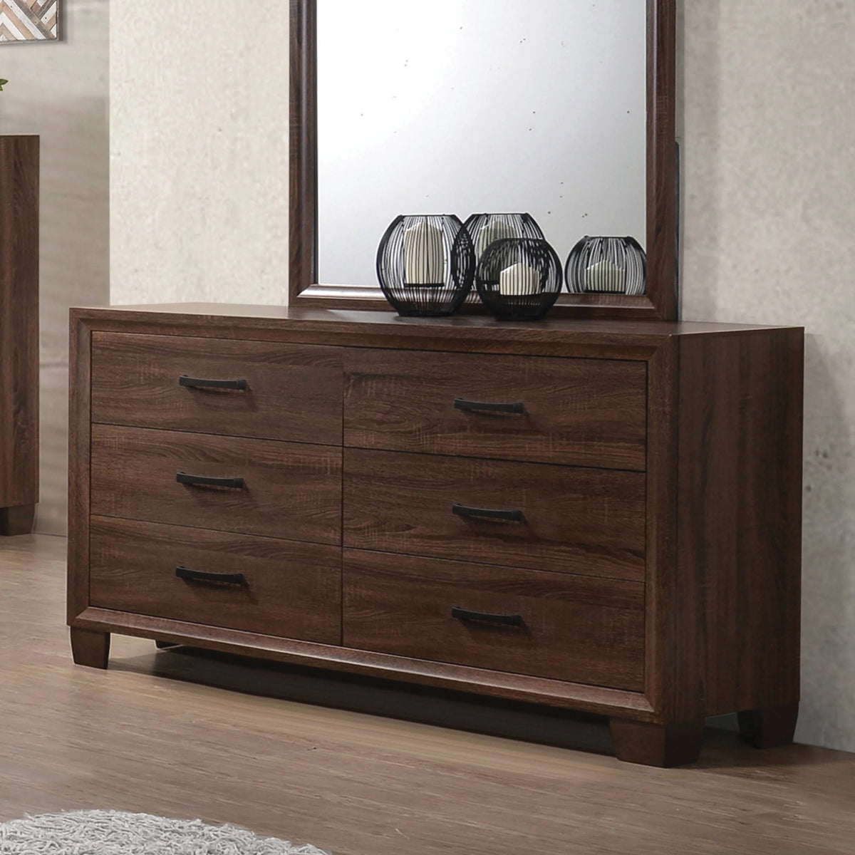 Brandon Queen Panel Bed Medium Warm Brown 4PC Set - SET4PC205321Q Pie's Variety Store