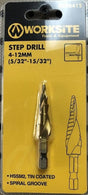 Worksite - Step Drill Bit - Size - 4-12mm