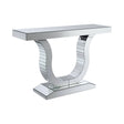 Console Table With U-Shaped Base Clear Mirror - 930010 Pie's Variety Store