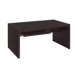 Skylar Computer Desk With Keyboard Drawer Cappuccino 4PC Set - 800901-S3 Pie's Variety Store