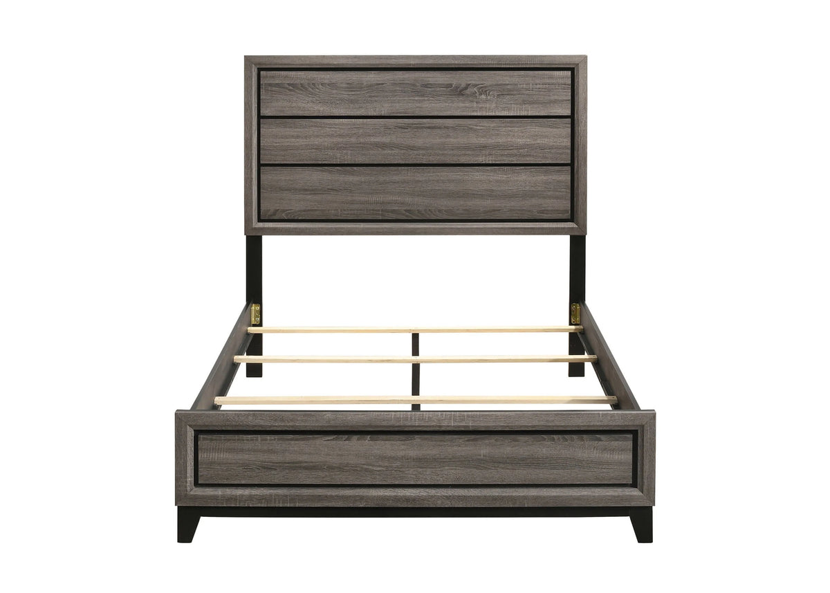 Watson Full Panel Bed Grey Oak 212421F Pie's Variety Store