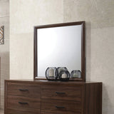 Brandon Framed Mirror Medium Warm Brown - 205324 Pie's Variety Store