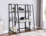 Pinckard 3-Piece Ladder Desk Set Grey Stone Herringbone And Black - 805801-S3 Pie's Variety Store