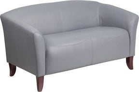 HERCULES Imperial Series Gray LeatherSoft Loveseat - 111-2-GY-GG Pie's Variety Store