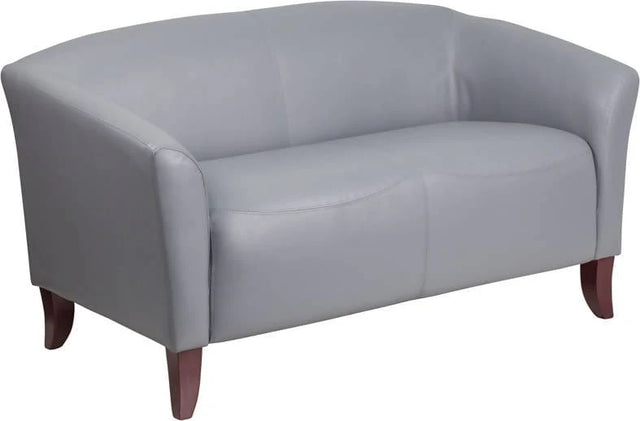 HERCULES Imperial Series Gray LeatherSoft Loveseat - 111-2-GY-GG Pie's Variety Store