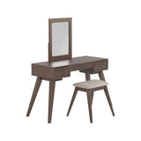 2-Piece Vanity Set With 3-Drawer Medium Brown Each piece is treated to a medium brown finish that warms up any room.- 930224 Pie's Variety Store