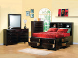 Phoenix 10-Drawer Queen Bed Deep Cappuccino - 200409Q Pie's Variety Store