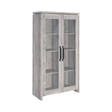 2-Door Tall Cabinet Grey Driftwood - 950783 Pie's Variety Store