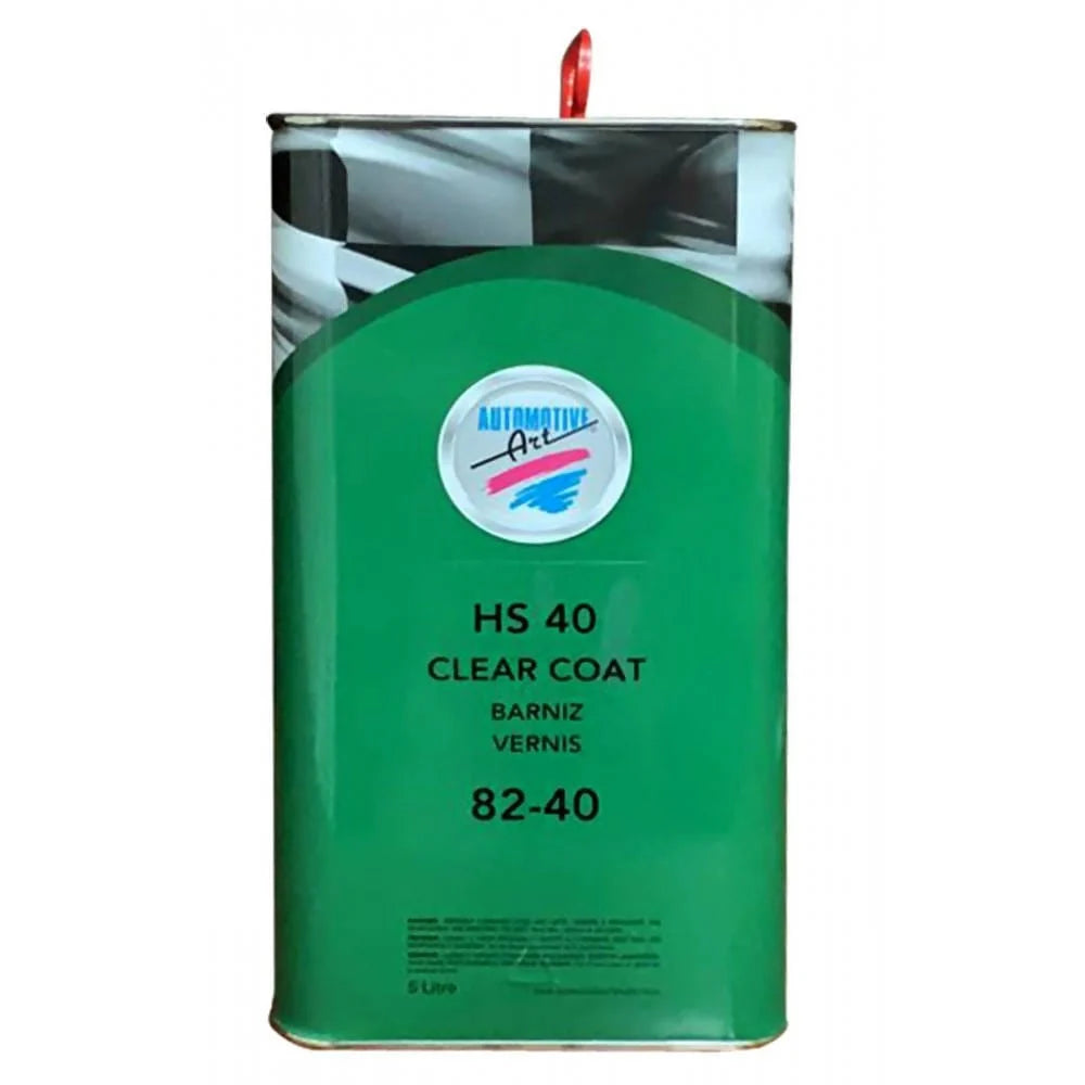 Automotive Art HS 40 Clear Coat 82-40 (1 Litre) provides high gloss and excellent UV protection for basecoat paint. It has a higher solid content than normal HS Clears