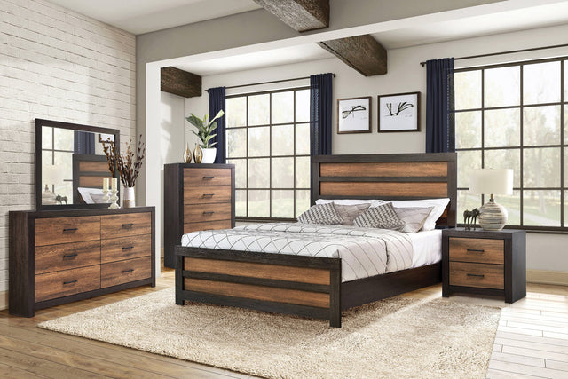 Dewcrest Queen Panel Bed Caramel And Licorice 4PC Set - SET4PC223451Q Pie's Variety Store