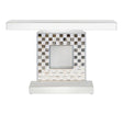 Checkerboard Square Base Console Table Silver - 953242 Pie's Variety Store