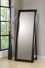 Phoenix Collection - Rectangular Standing Floor Mirror Black - 200417 Pie's Variety Store