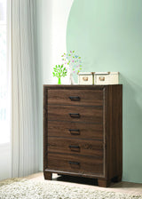 Brandon 5-Drawer Chest Medium Warm Brown - 205325 Pie's Variety Store