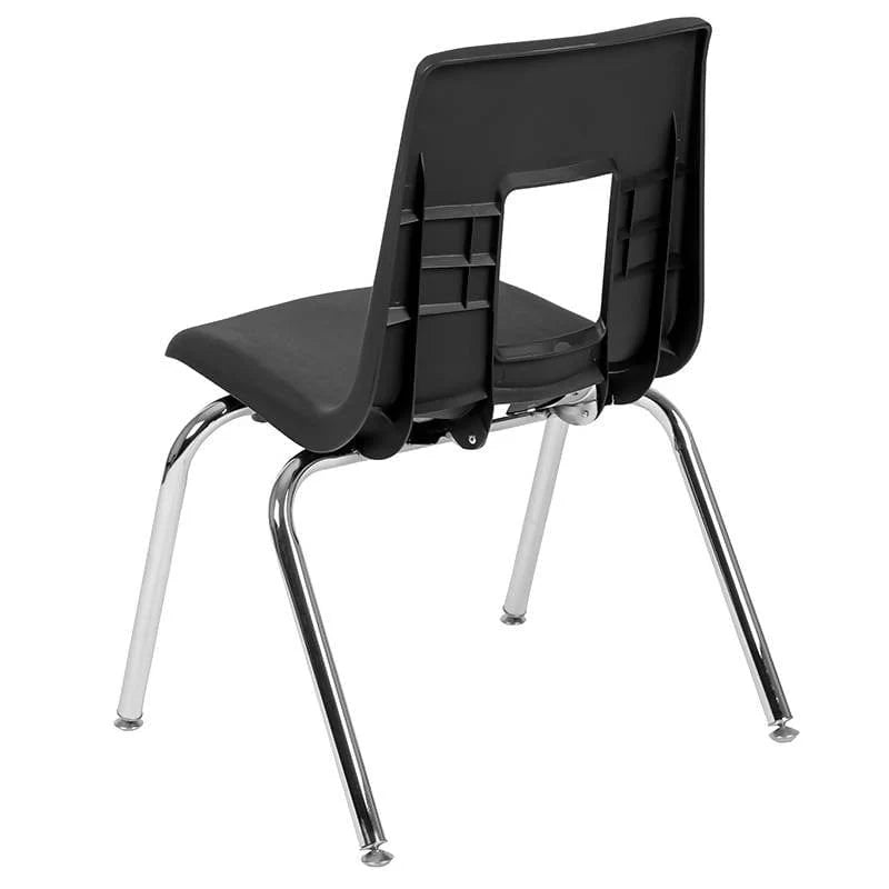 Advantage Black Student Stack School Chair - 16-inch [ADV-SSC-16BLK] Pie's Variety Store