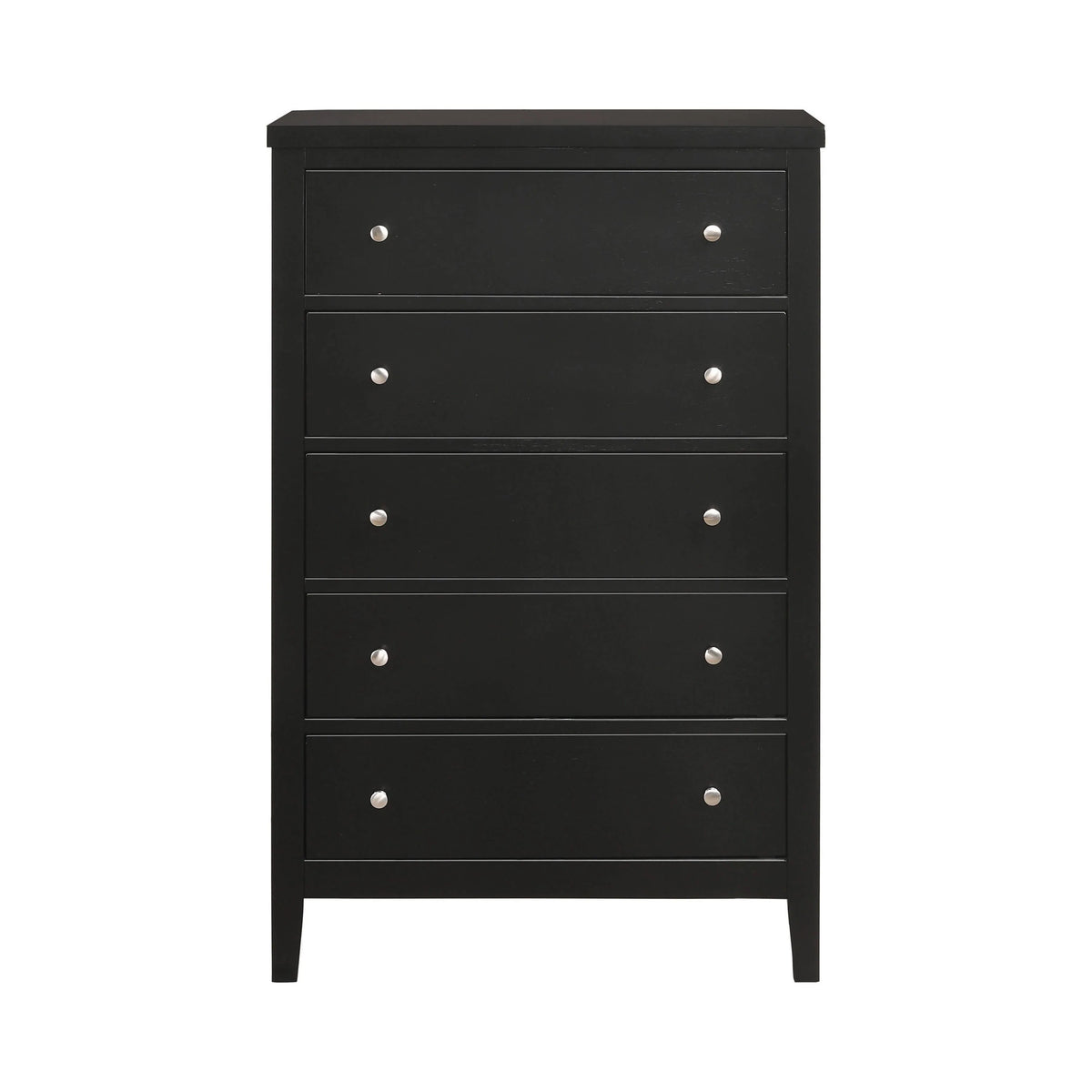 Carlton 5-Drawer Rectangular Chest Black - 215865 Pie's Variety Store