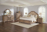 Ilana Eastern King Storage Bed Antique Linen - 205070KE Elegant AccScents