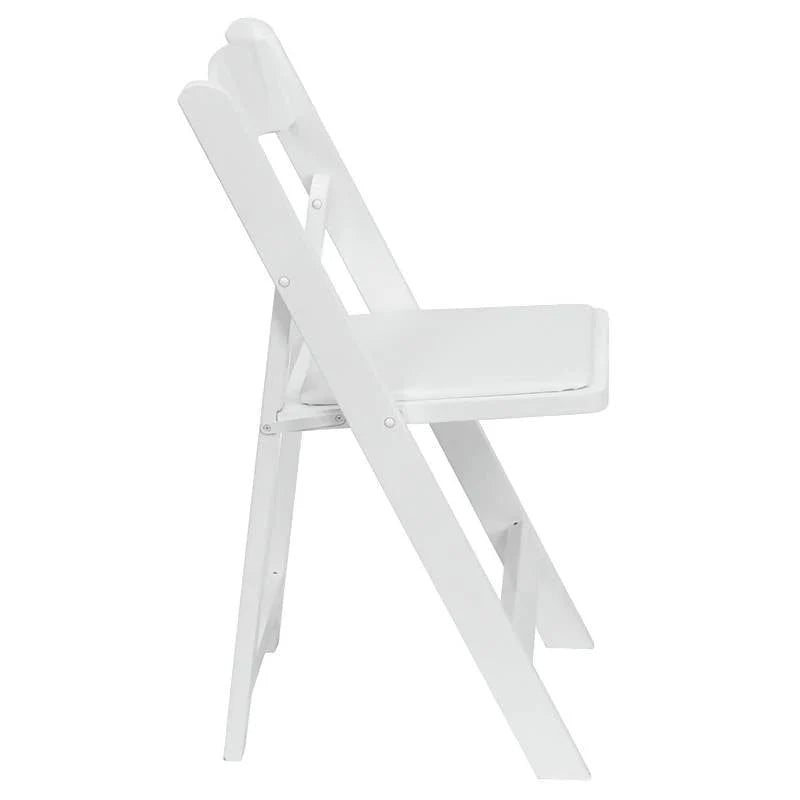 2 Pk. HERCULES Series White Wood Folding Chair with Vinyl Padded Seat [2-XF-2901-WH-WOOD-GG] Fl Furniture